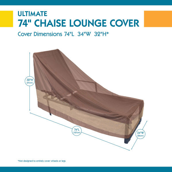 74" Chaise Cover -Duck Covers Ultimate - Image 3